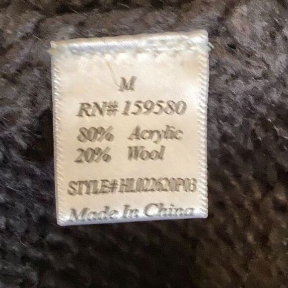 Pink Lily Cowl Neck Cable Sweater Womens Size M - Picture 7 of 7